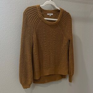 Madewell Mustard Knit Sweater